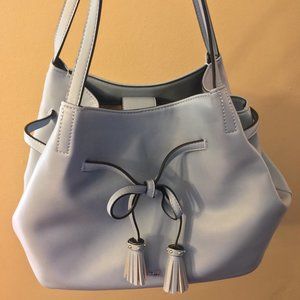 Nine West Leather Tassel Bow Handbag